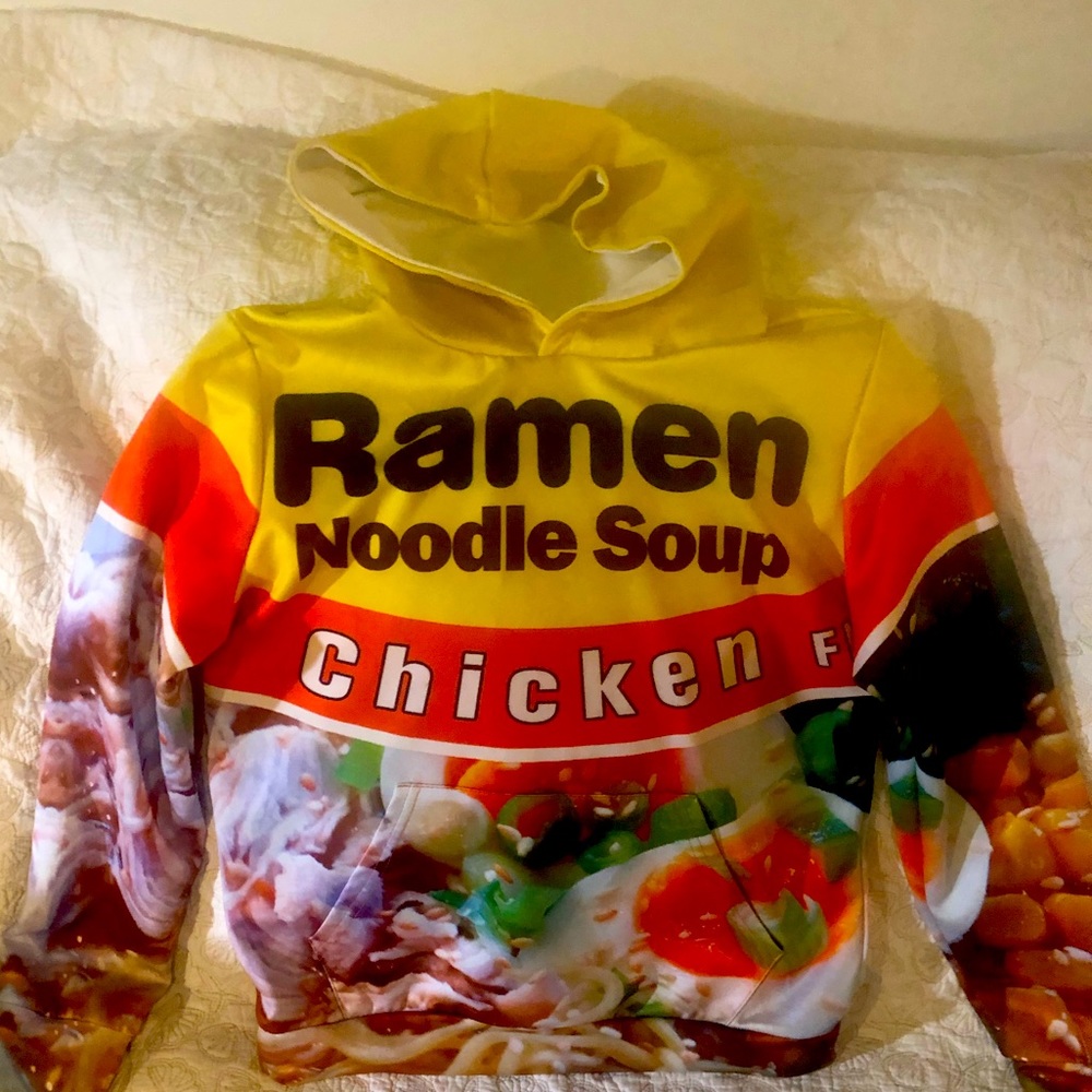 Rare 3D Ramon Noodle Soup sweatshirt size Sm used